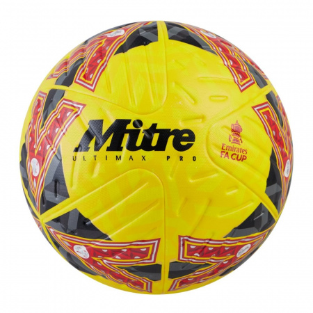 Мяч футбольный Mitre Ultimax Pro Emirates FA Cup желтый размер 5